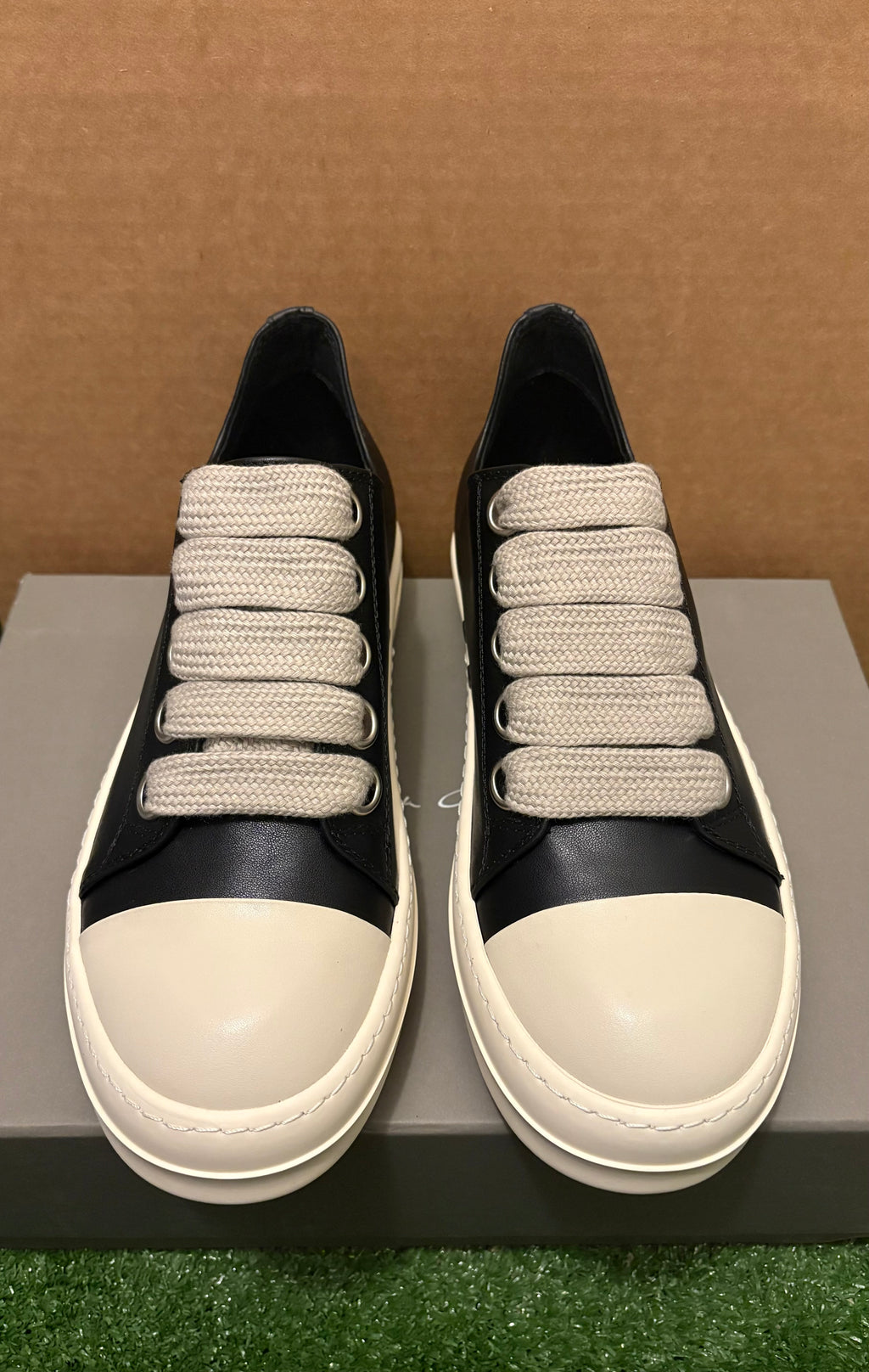 R*ck Ow*ns Jumbo L@ce Lows Blk