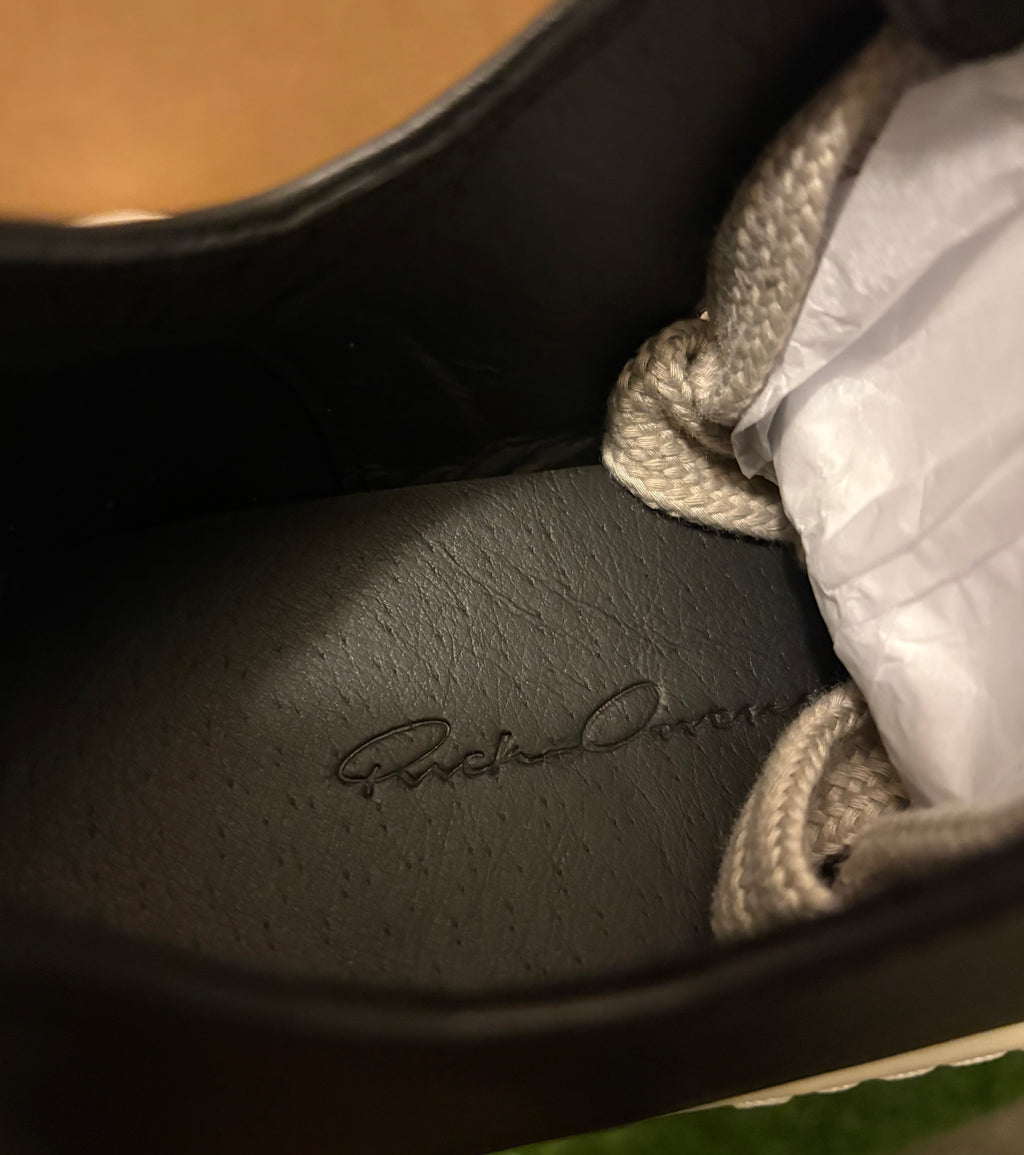 R*ck Ow*ns Jumbo L@ce Lows Blk